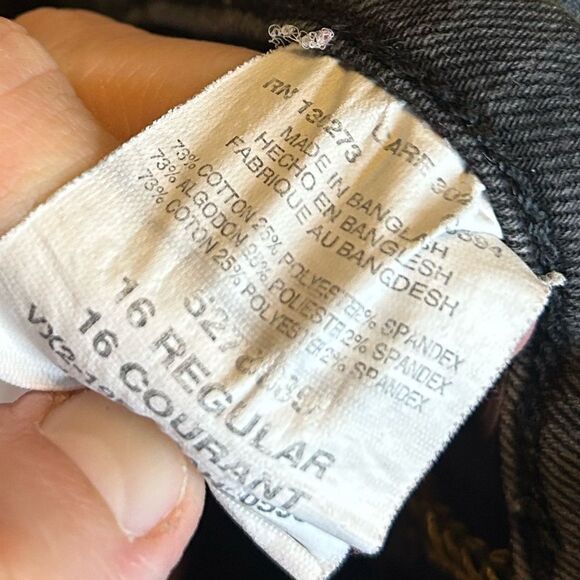 5 for $25🔥Lee Regular Fit Acid Wash Elastic Waist Jeans Size 16 Regular - Picture 7 of 8